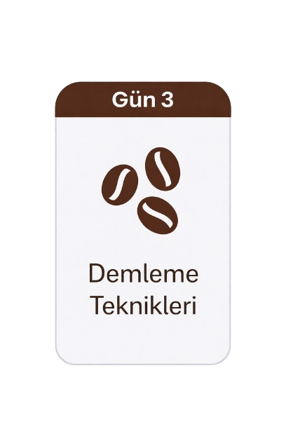 3. gün barista eğitimi